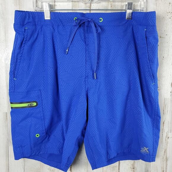 Xeroxposur Swimsuit Trunks Blue Size Large - Picture 11 of 11